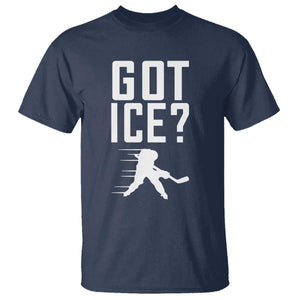 Got Ice T Shirt Funny Youth Ice Hockey Gift TS12 Navy Print Your Wear