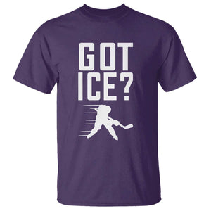 Got Ice T Shirt Funny Youth Ice Hockey Gift TS12 Purple Print Your Wear