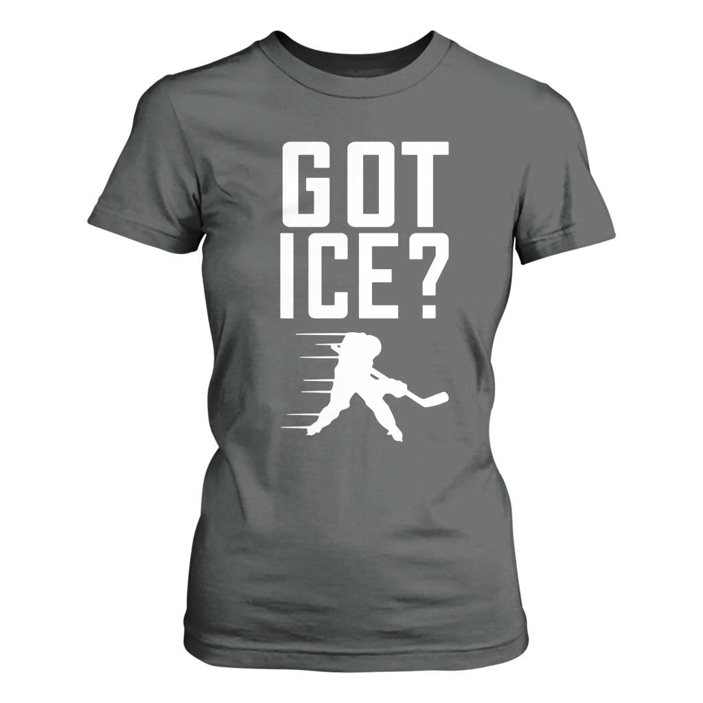 Got Ice T Shirt For Women Funny Youth Ice Hockey Gift TS12 Dark Heather Print Your Wear