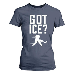 Got Ice T Shirt For Women Funny Youth Ice Hockey Gift TS12 Navy Print Your Wear