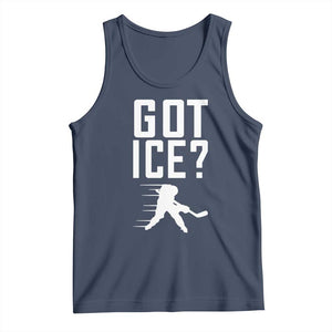 Got Ice Tank Top Funny Youth Ice Hockey Gift TS12 Navy Print Your Wear
