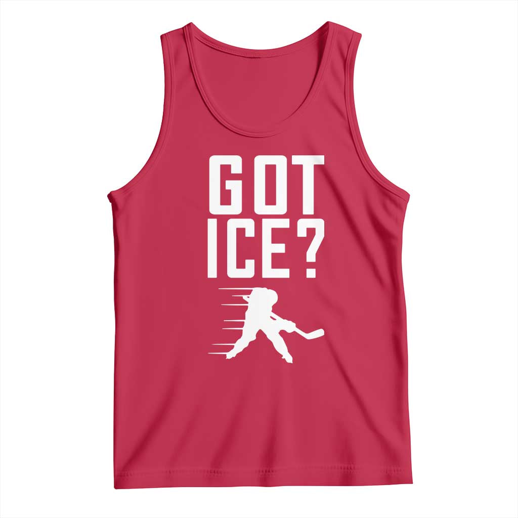 Got Ice Tank Top Funny Youth Ice Hockey Gift TS12 Red Print Your Wear