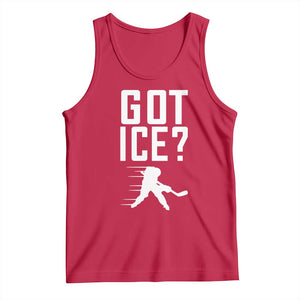 Got Ice Tank Top Funny Youth Ice Hockey Gift TS12 Red Print Your Wear
