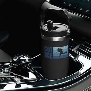 Got Ice Flip Straw Tumbler Ocean Blue Retro Ice Hockey Sport Lover Gift TS12 Print Your Wear