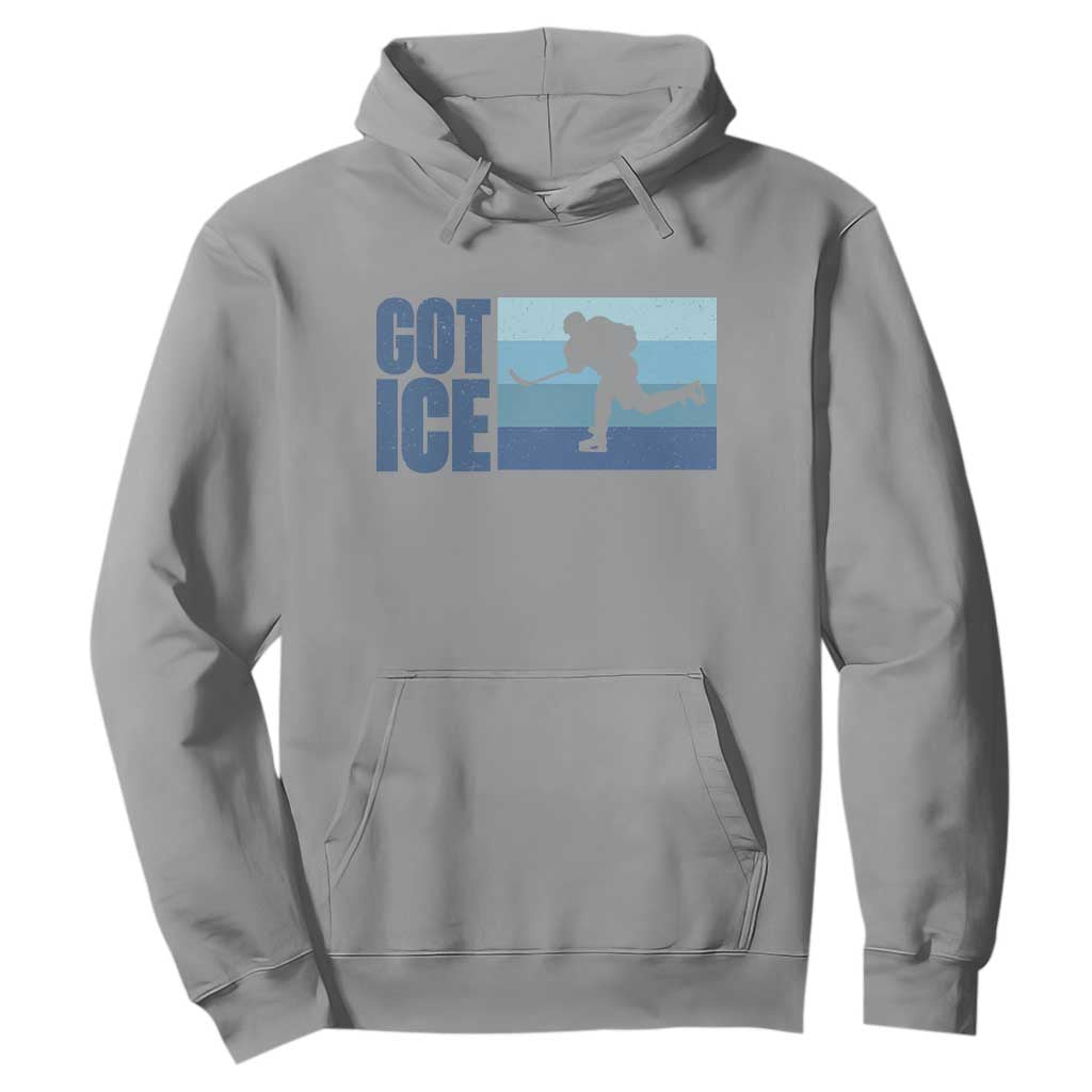 Got Ice Hoodie Ocean Blue Retro Ice Hockey Sport Lover Gift TS12 Sport Gray Print Your Wear