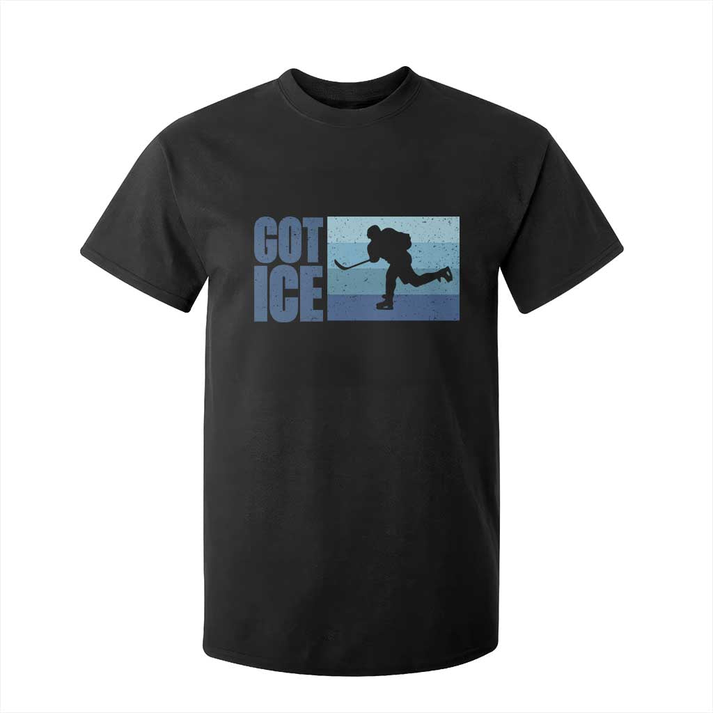 Got Ice T Shirt For Kid Ocean Blue Retro Ice Hockey Sport Lover Gift TS12 Black Print Your Wear