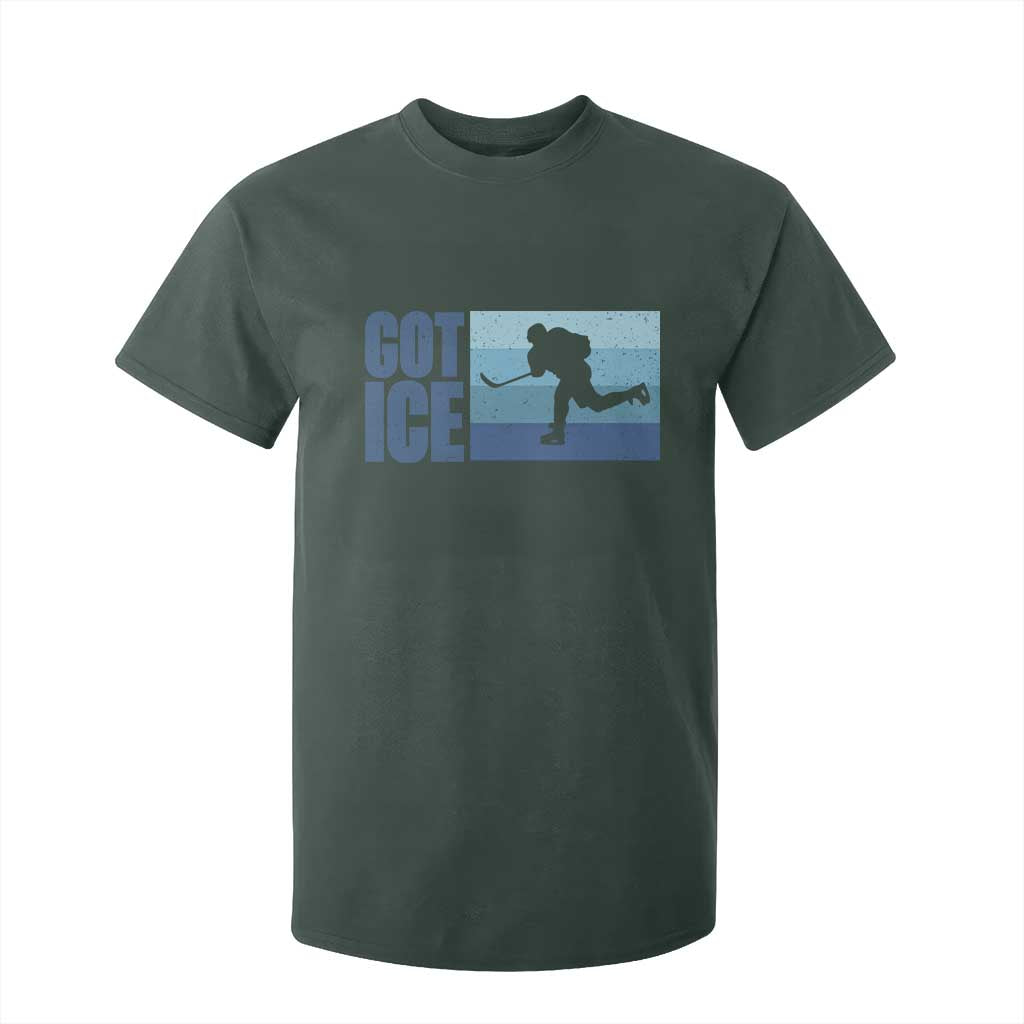 Got Ice T Shirt For Kid Ocean Blue Retro Ice Hockey Sport Lover Gift TS12 Dark Forest Green Print Your Wear