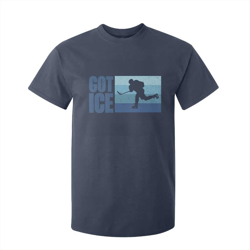 Got Ice T Shirt For Kid Ocean Blue Retro Ice Hockey Sport Lover Gift TS12 Navy Print Your Wear