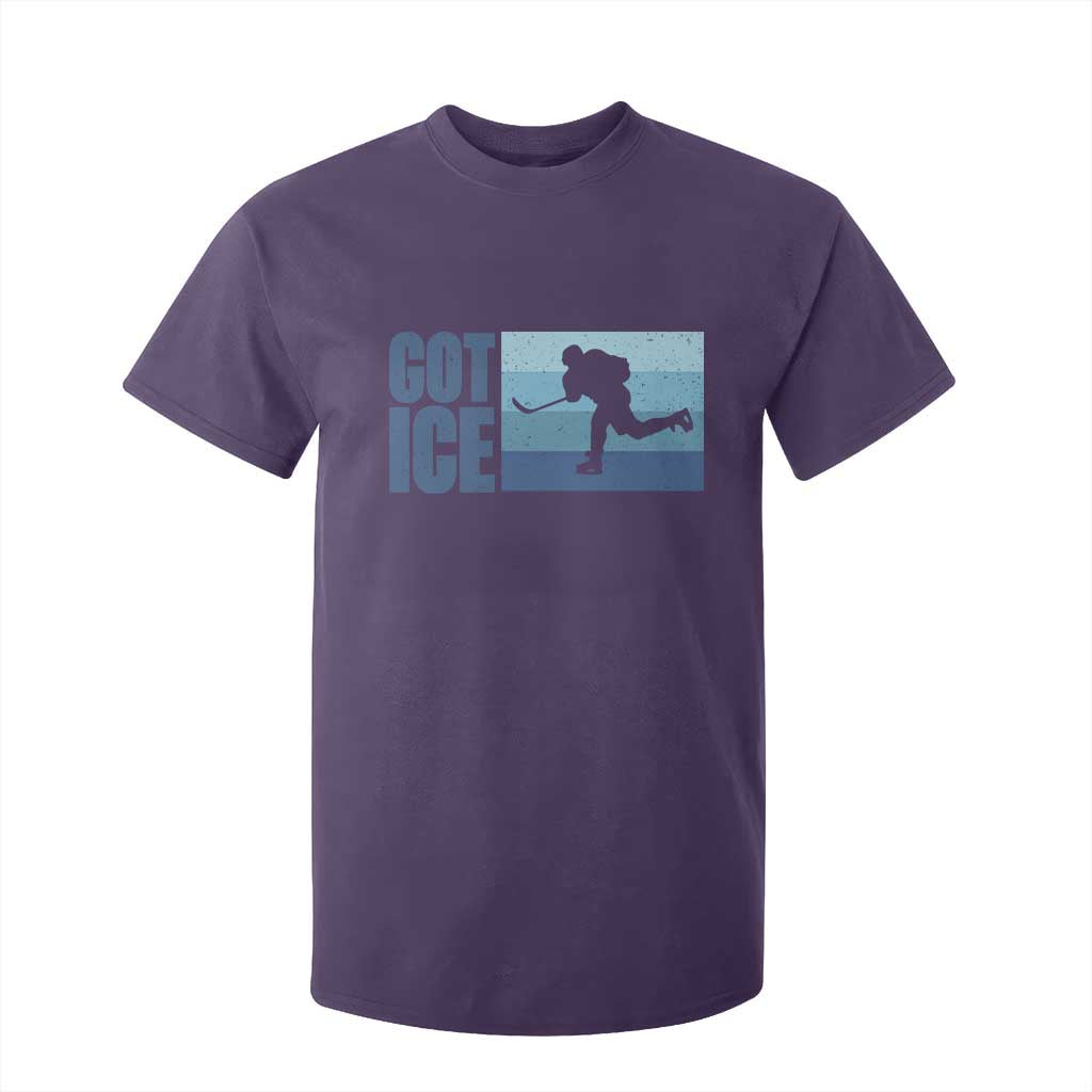 Got Ice T Shirt For Kid Ocean Blue Retro Ice Hockey Sport Lover Gift TS12 Purple Print Your Wear