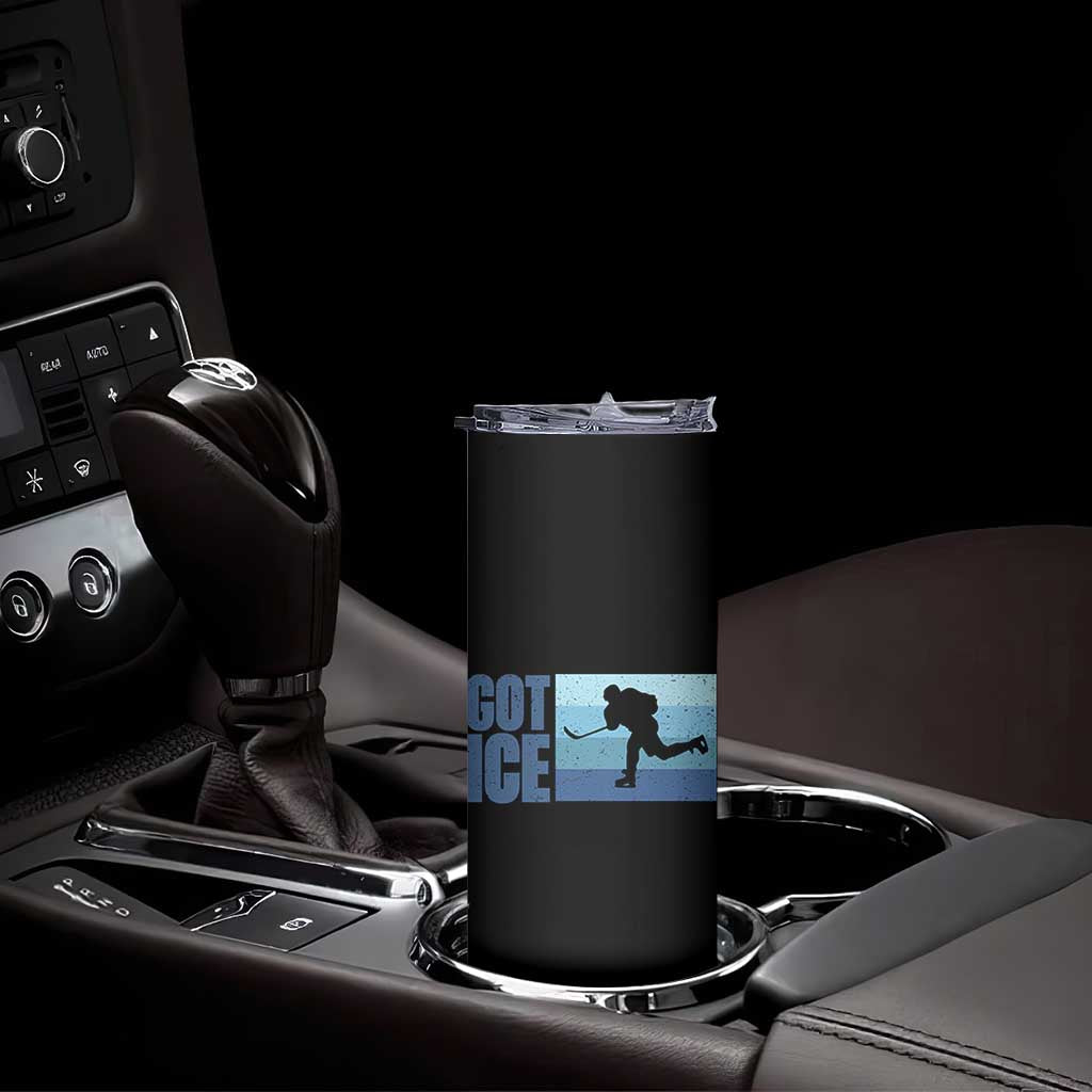 Got Ice Skinny Tumbler Ocean Blue Retro Ice Hockey Sport Lover Gift TS12 Print Your Wear