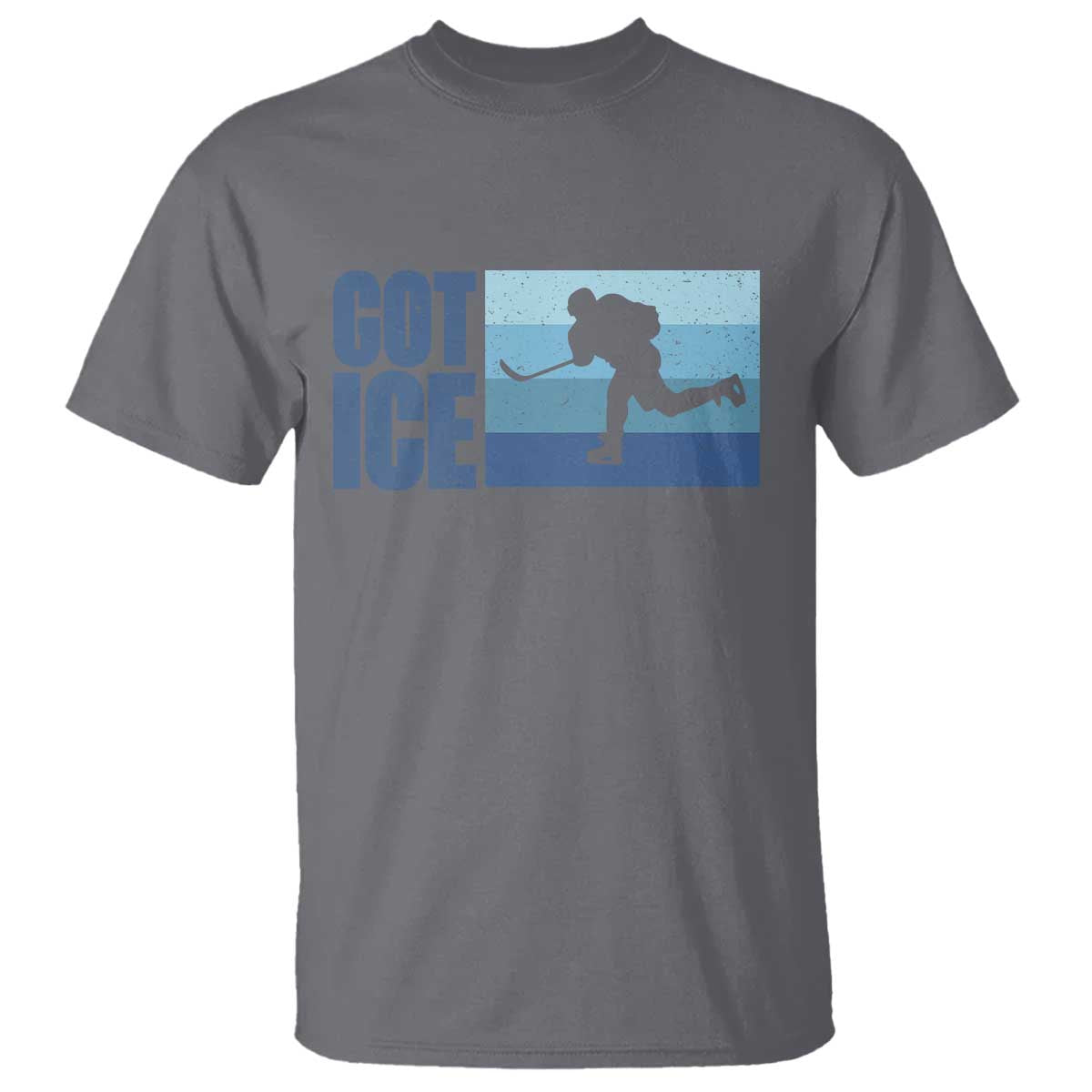 Got Ice T Shirt Ocean Blue Retro Ice Hockey Sport Lover Gift TS12 Charcoal Print Your Wear