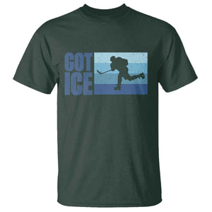 Got Ice T Shirt Ocean Blue Retro Ice Hockey Sport Lover Gift TS12 Dark Forest Green Print Your Wear
