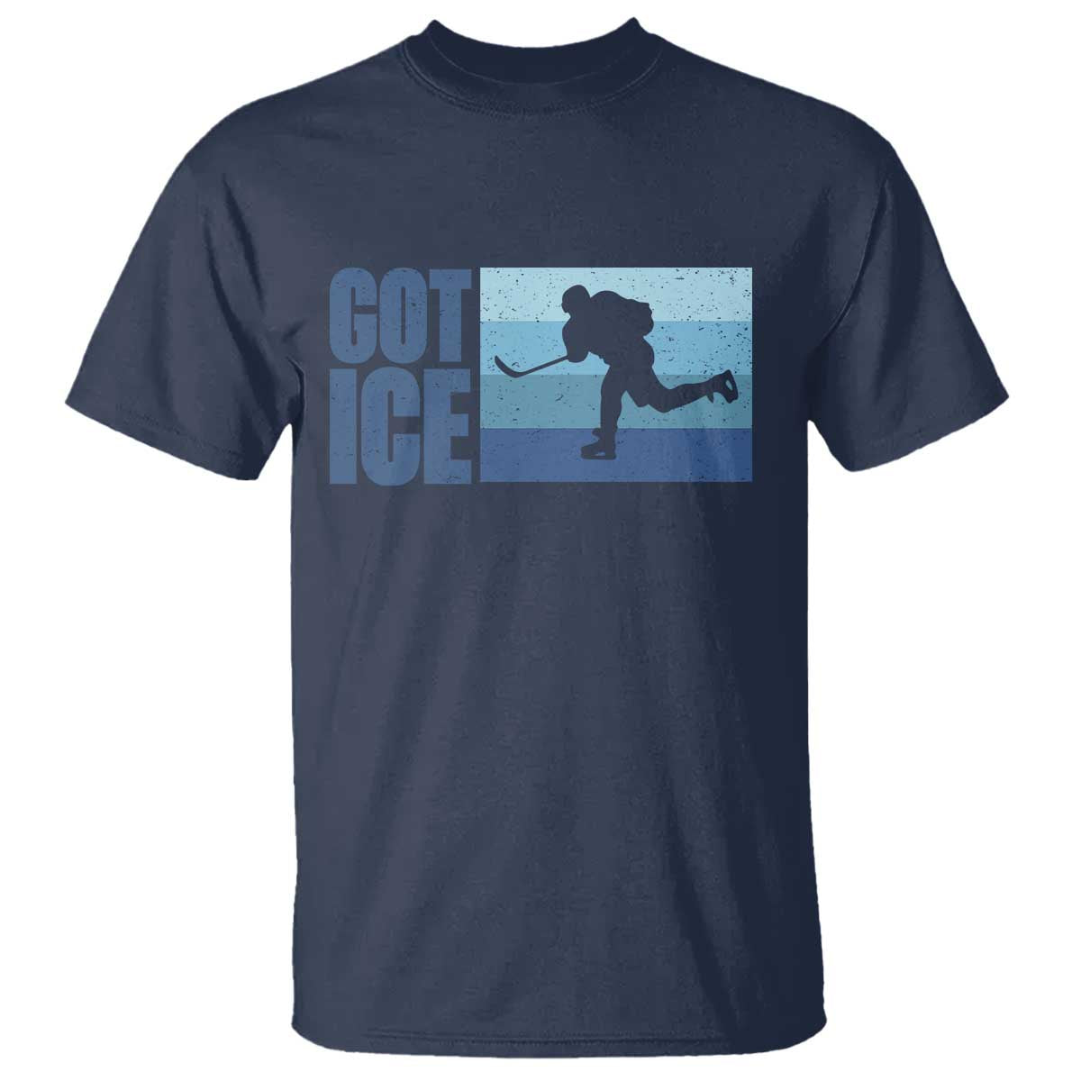 Got Ice T Shirt Ocean Blue Retro Ice Hockey Sport Lover Gift TS12 Navy Print Your Wear