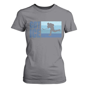 Got Ice T Shirt For Women Ocean Blue Retro Ice Hockey Sport Lover Gift TS12 Charcoal Print Your Wear