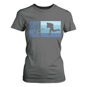 Got Ice T Shirt For Women Ocean Blue Retro Ice Hockey Sport Lover Gift TS12 Dark Heather Print Your Wear