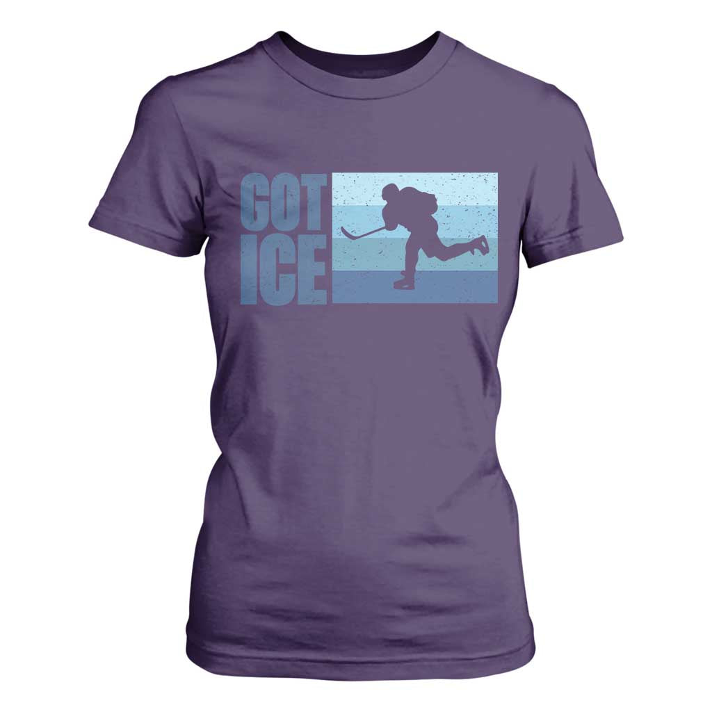 Got Ice T Shirt For Women Ocean Blue Retro Ice Hockey Sport Lover Gift TS12 Purple Print Your Wear