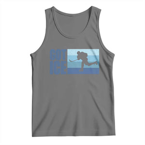 Got Ice Tank Top Ocean Blue Retro Ice Hockey Sport Lover Gift TS12 Black Heather Print Your Wear