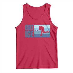 Got Ice Tank Top Ocean Blue Retro Ice Hockey Sport Lover Gift TS12 Red Print Your Wear