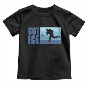 Got Ice Toddler T Shirt Ocean Blue Retro Ice Hockey Sport Lover Gift TS12 Black Print Your Wear