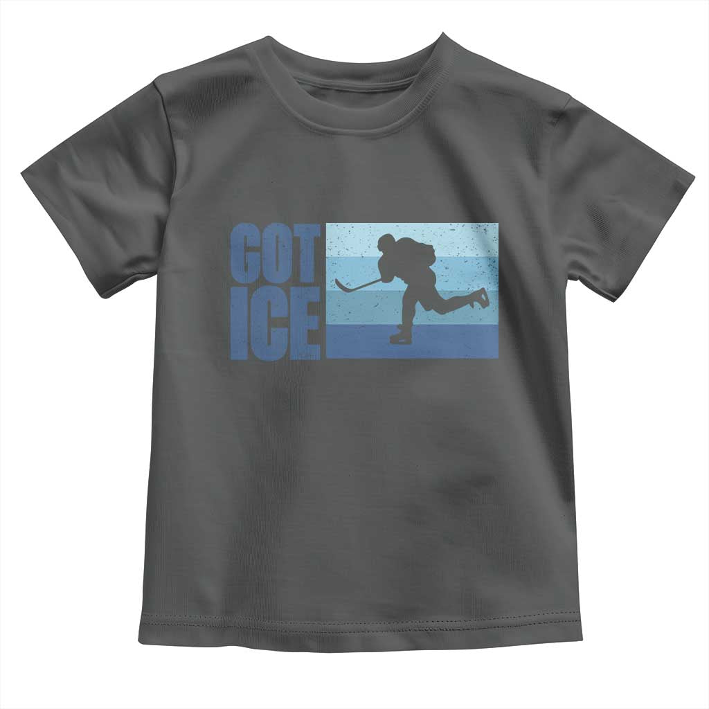 Got Ice Toddler T Shirt Ocean Blue Retro Ice Hockey Sport Lover Gift TS12 Dark Heather Print Your Wear