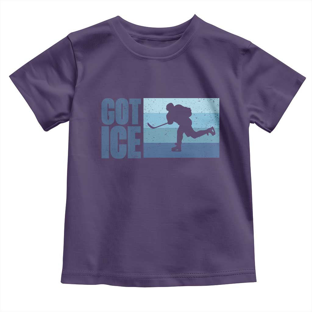 Got Ice Toddler T Shirt Ocean Blue Retro Ice Hockey Sport Lover Gift TS12 Purple Print Your Wear