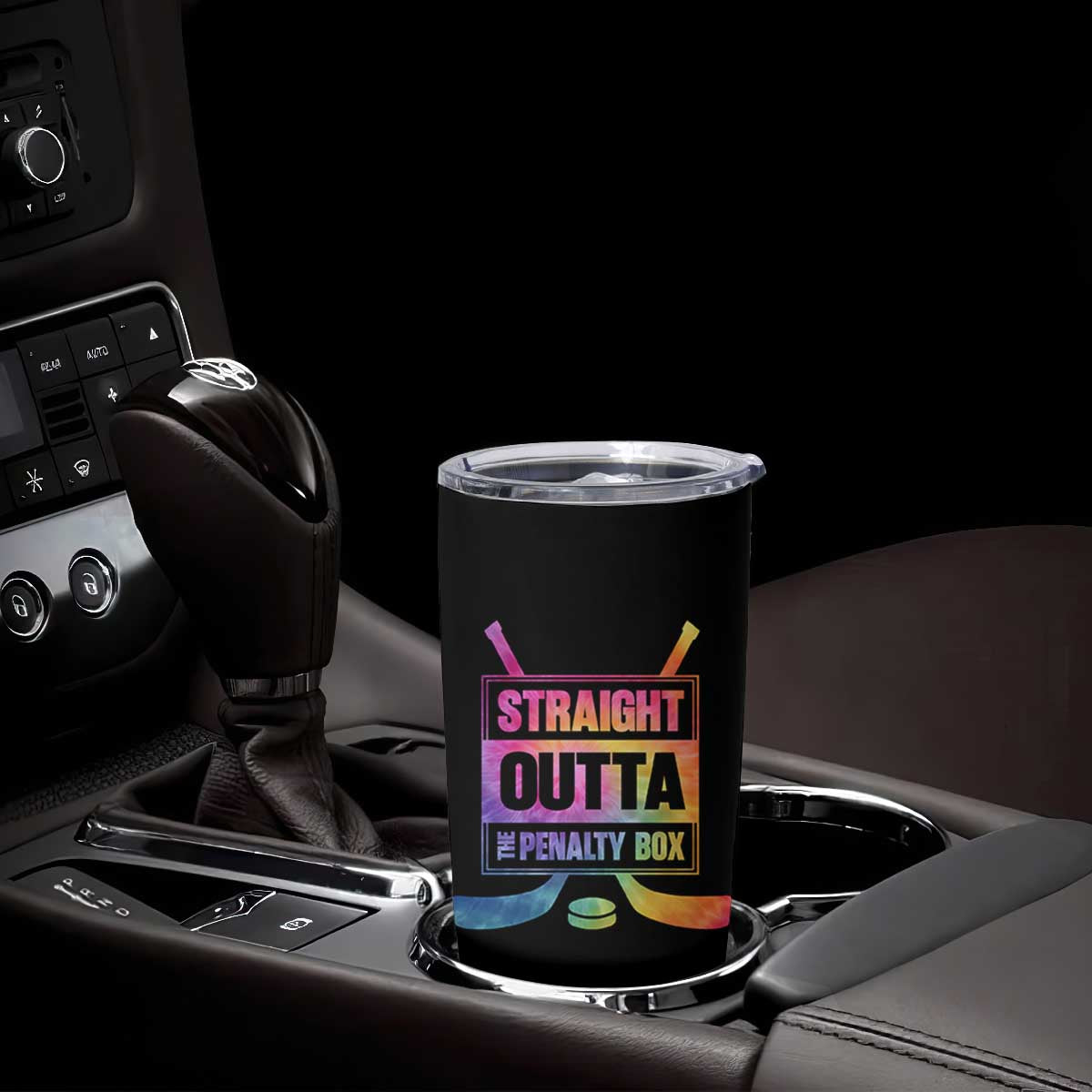 Straight Outta The Penalty Box Tumbler Cup Tie Dye Effect Hockey Player Gift TS12 Print Your Wear