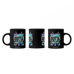 Straight Outta The Penalty Box Coffee Mug Iridescent Effect Hockey Player Gift TS12 Print Your Wear