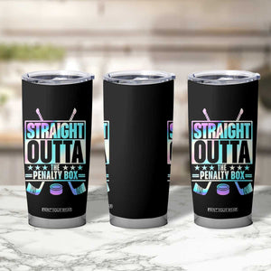Straight Outta The Penalty Box Tumbler Cup Iridescent Effect Hockey Player Gift TS12 Print Your Wear