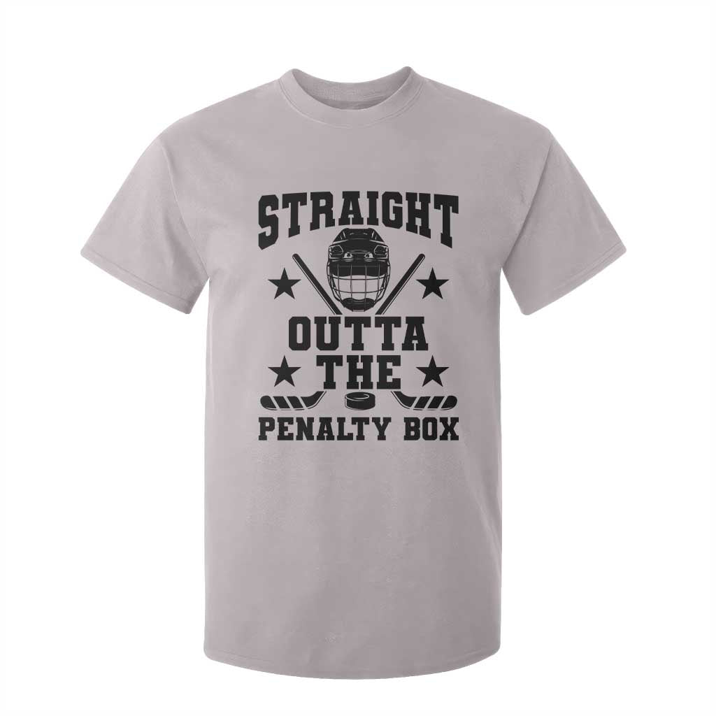 Straight Outta The Penalty Box T Shirt For Kid Funny Youth Ice Hockey Gift TS12 Ice Gray Print Your Wear
