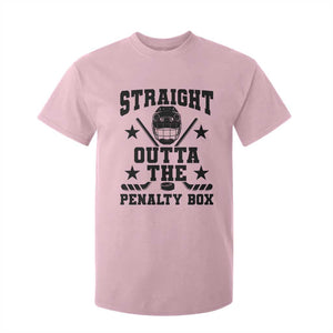 Straight Outta The Penalty Box T Shirt For Kid Funny Youth Ice Hockey Gift TS12 Light Pink Print Your Wear