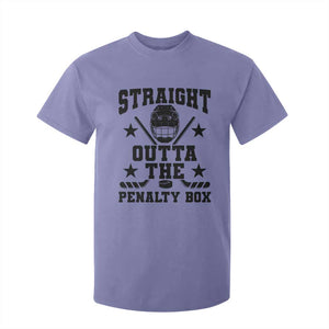Straight Outta The Penalty Box T Shirt For Kid Funny Youth Ice Hockey Gift TS12 Violet Print Your Wear