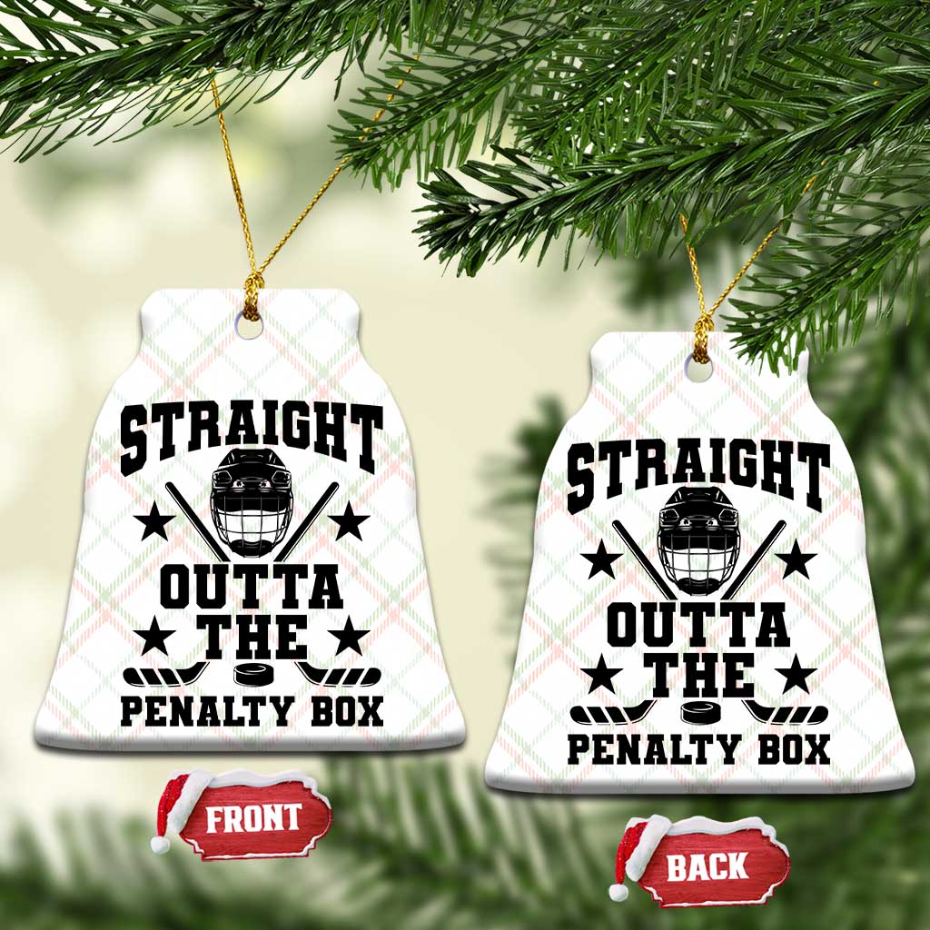Straight Outta The Penalty Box Ceramic Ornament Funny Youth Ice Hockey Gift TS12 Print Your Wear