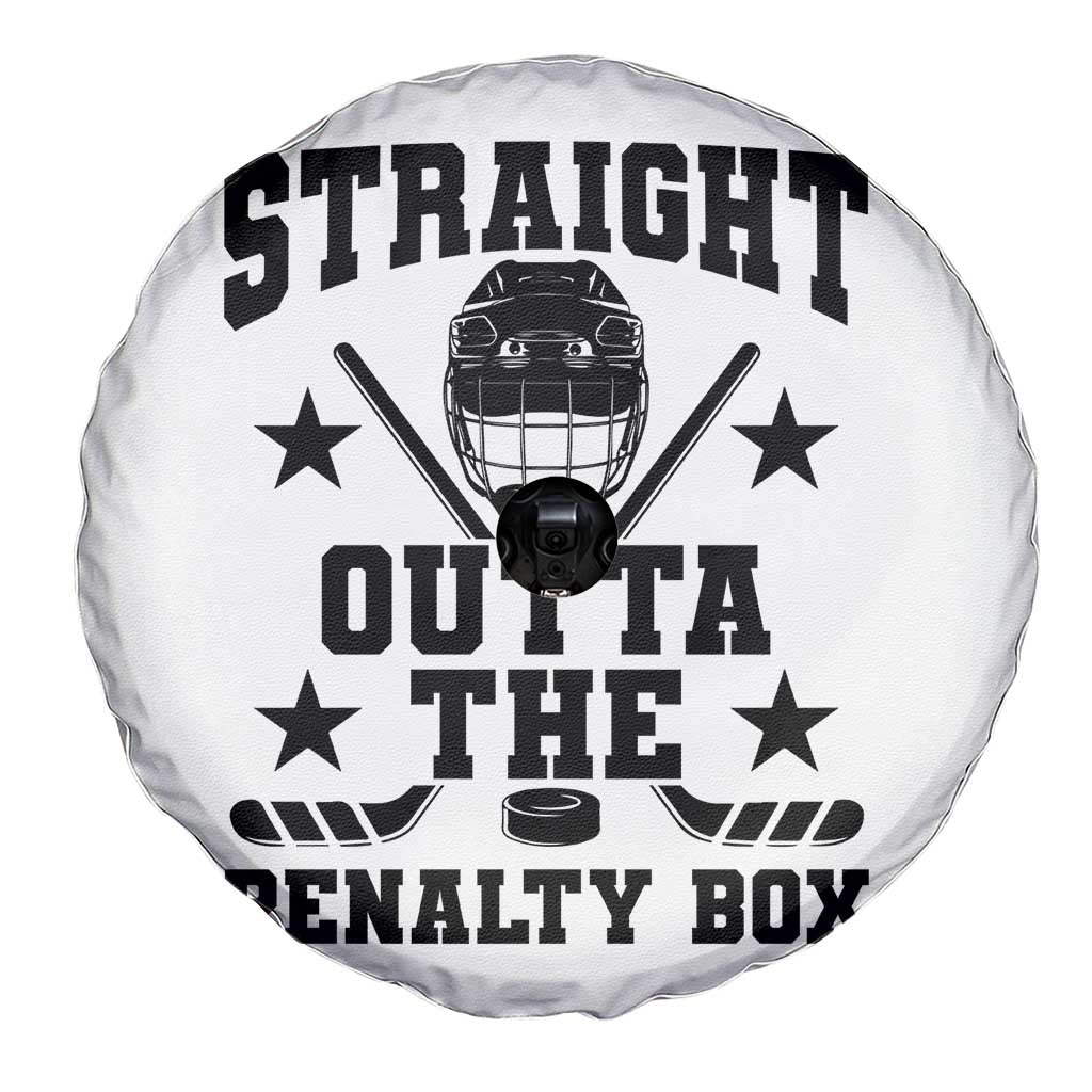 Straight Outta The Penalty Box Spare Tire Cover Funny Youth Ice Hockey Gift TS12 Print Your Wear