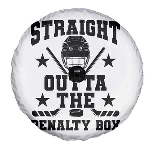 Straight Outta The Penalty Box Spare Tire Cover Funny Youth Ice Hockey Gift TS12 Print Your Wear