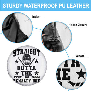Straight Outta The Penalty Box Spare Tire Cover Funny Youth Ice Hockey Gift TS12 Print Your Wear