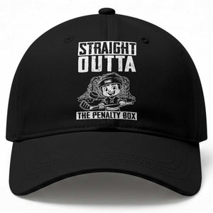 Straight Outta The Penalty Box Baseball Cap Funny Hockey Gift For Boys TS12 Print Your Wear