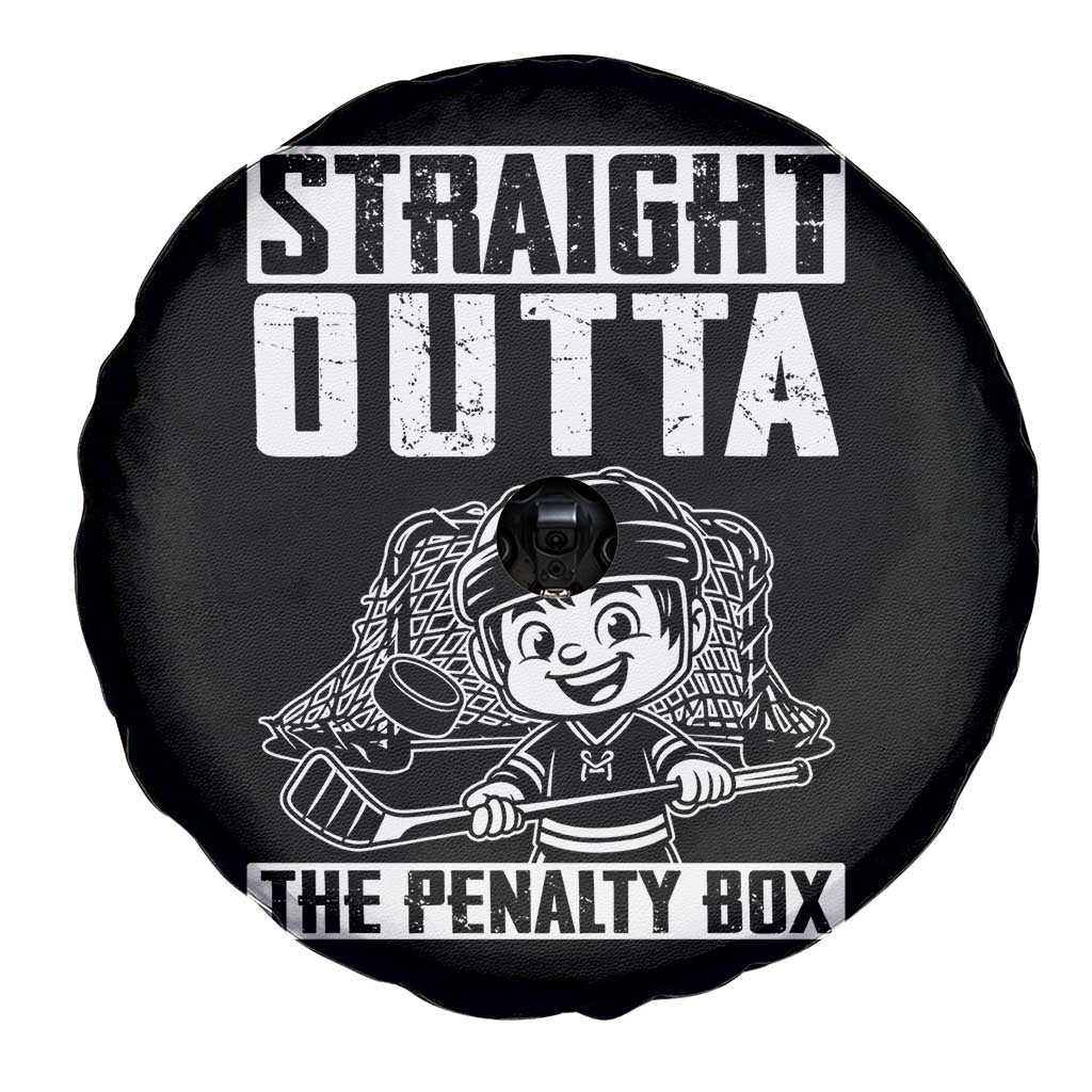 Straight Outta The Penalty Box Spare Tire Cover Funny Hockey Gift For Boys TS12 Print Your Wear