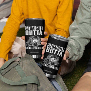 Straight Outta The Penalty Box Tumbler Cup Funny Hockey Gift For Boys TS12 Print Your Wear