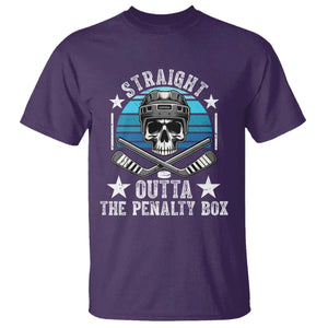 Straight Outta The Penalty Box Hockey T Shirt Funny Skull Player Gift TS12 Purple Print Your Wear