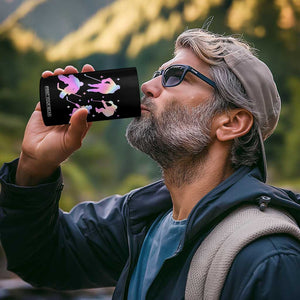 Iridescent Effect Hockey Players Retro Sport Lover Gift 4 in 1 Can Cooler Tumbler TS12 Print Your Wear