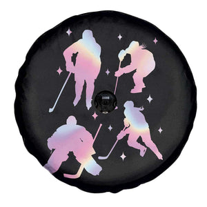 Iridescent Effect Hockey Players Retro Sport Lover Gift Spare Tire Cover TS12 Print Your Wear