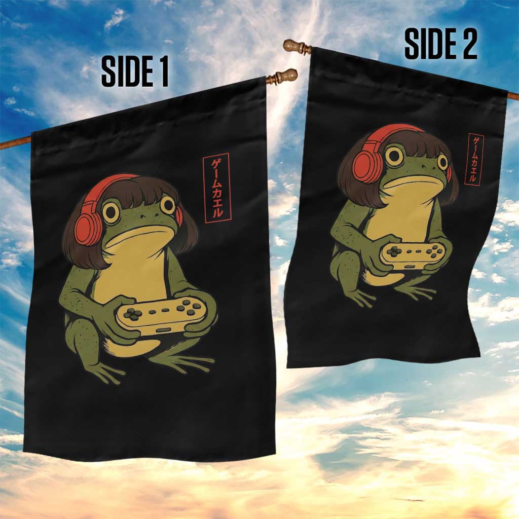 Funny Frog Bob Haircut Gamer Meme Garden Flag Game Lover TS12 Print Your Wear