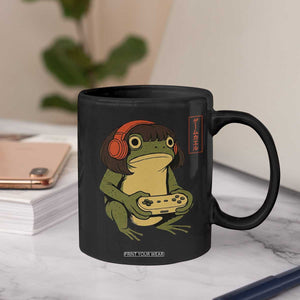 Funny Frog Bob Haircut Gamer Meme Coffee Mug Game Lover TS12 Print Your Wear