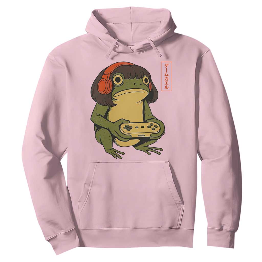 Funny Frog Bob Haircut Gamer Meme Hoodie Game Lover TS12 Light Pink Print Your Wear