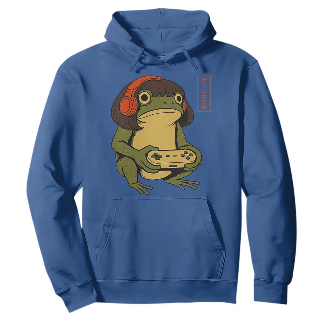 Funny Frog Bob Haircut Gamer Meme Hoodie Game Lover TS12 Royal Blue Print Your Wear