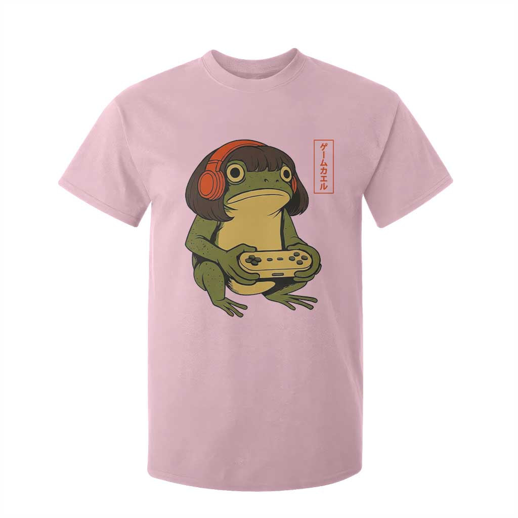 Funny Frog Bob Haircut Gamer Meme T Shirt For Kid Game Lover TS12 Light Pink Print Your Wear