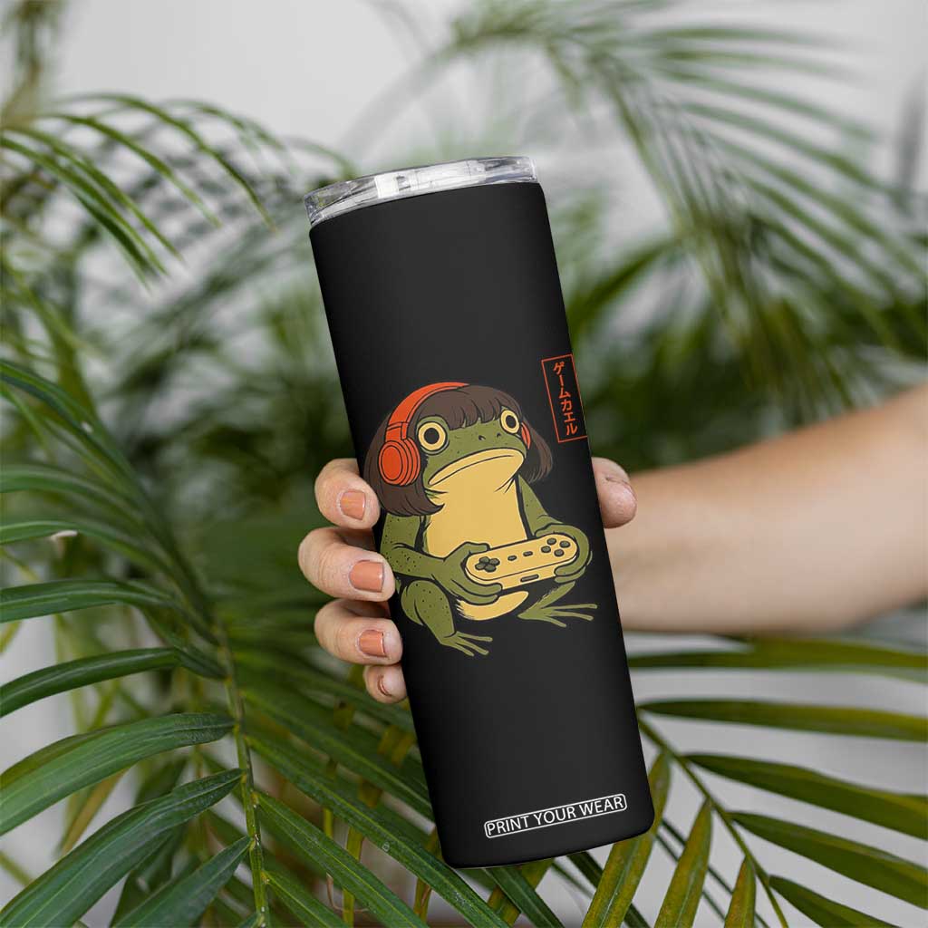 Funny Frog Bob Haircut Gamer Meme Skinny Tumbler Game Lover TS12 Print Your Wear