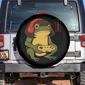 Funny Frog Bob Haircut Gamer Meme Spare Tire Cover Game Lover TS12 No hole Black Print Your Wear