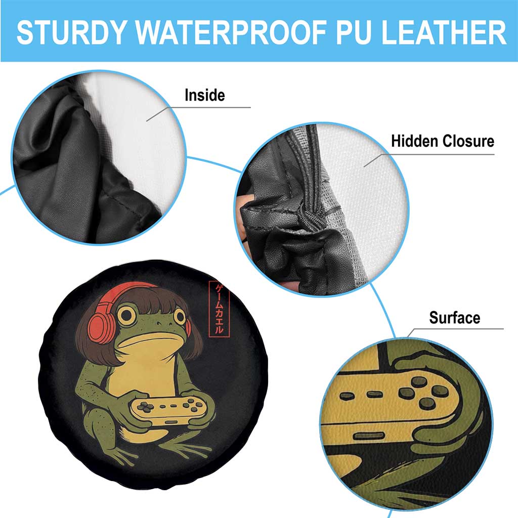 Funny Frog Bob Haircut Gamer Meme Spare Tire Cover Game Lover TS12 Print Your Wear