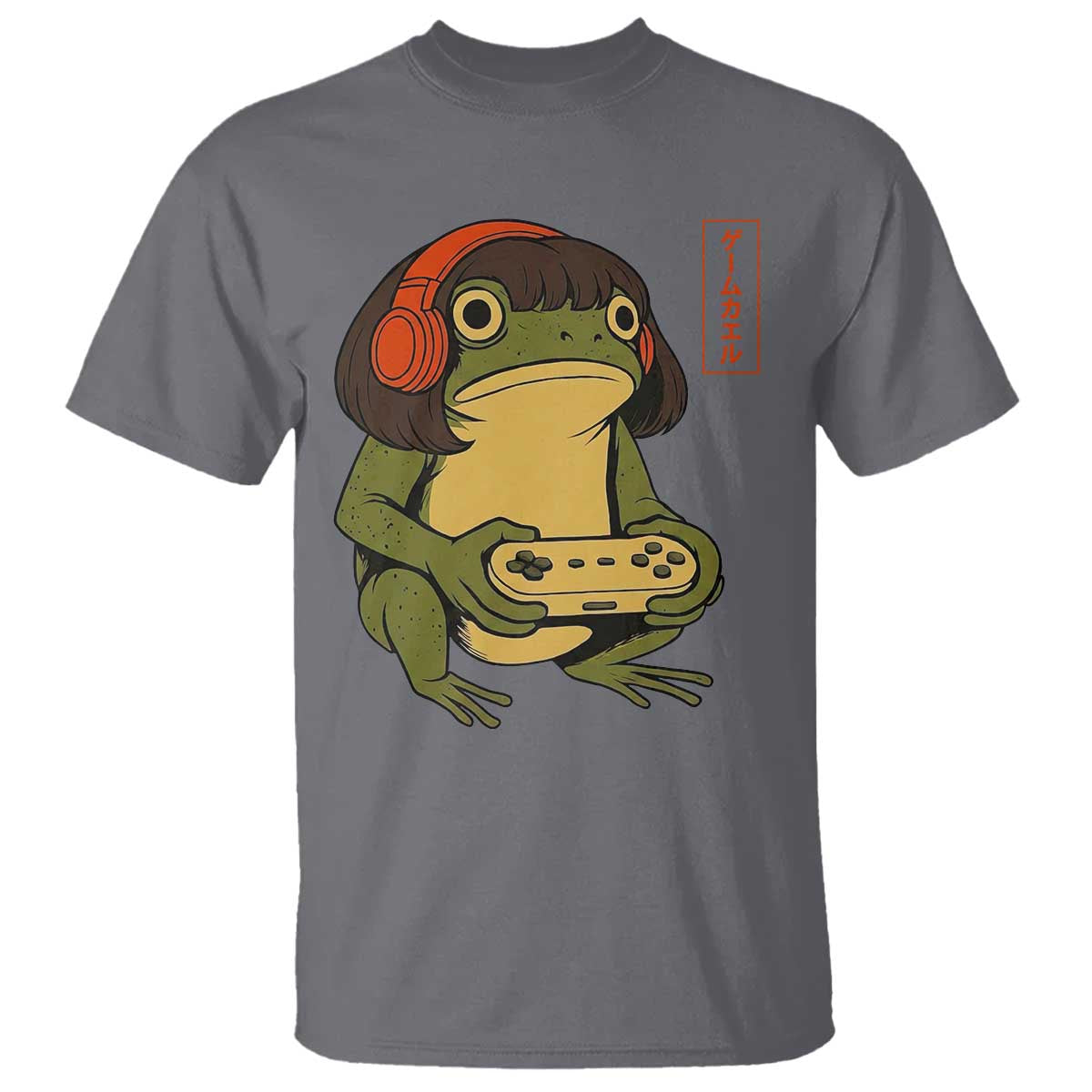 Funny Frog Bob Haircut Gamer Meme T Shirt Game Lover TS12 Charcoal Print Your Wear